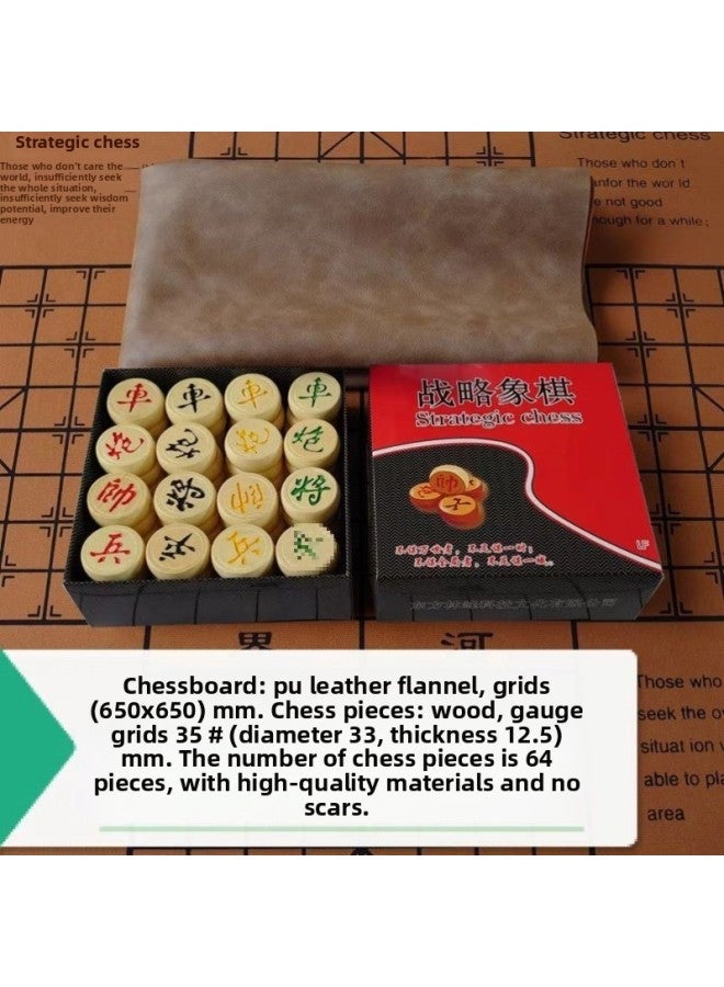 Leather Army Chess Board Two Countries Military Chess Four Countries Military Flag Two People Four People Military Chess Leather Chess Board Foldable